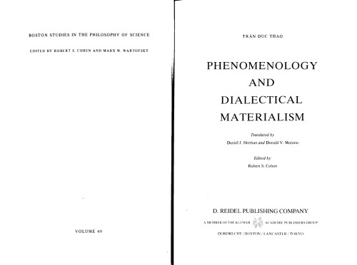 Phenomenology and Dialectical Materialism
