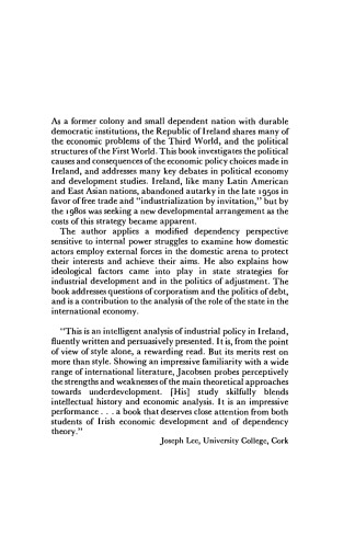 Chasing Progress in the Irish Republic: Ideology, Democracy and Dependent Development