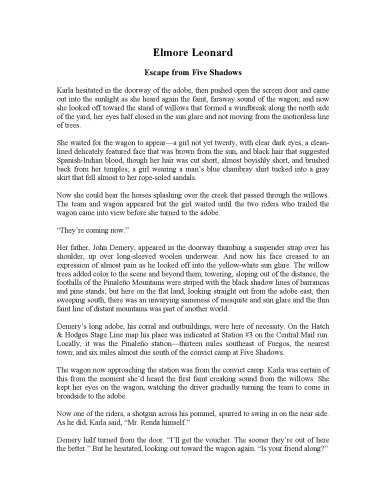 Escape from Five Shadows