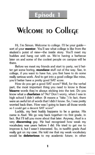 Simon's Saga for the SAT I Verbal