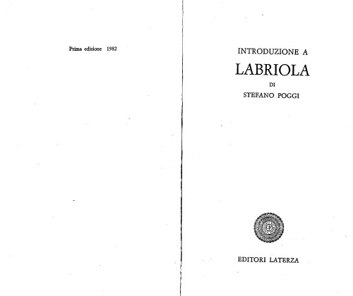 Introduzione a Labriola