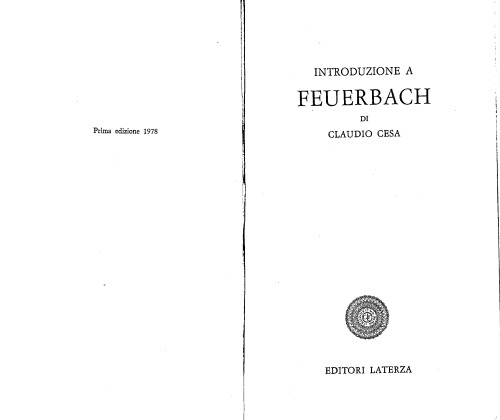 Introduzione a Feuerbach
