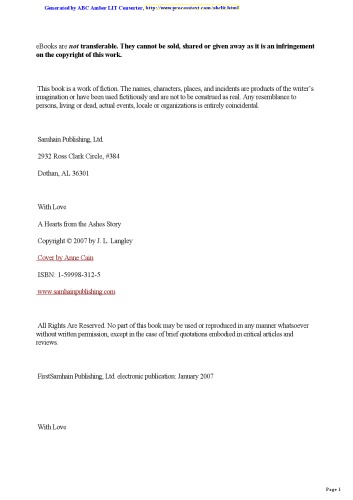 With Love; With or Without Book 1