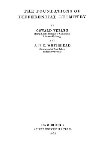 The Foundation of Differential Geometry