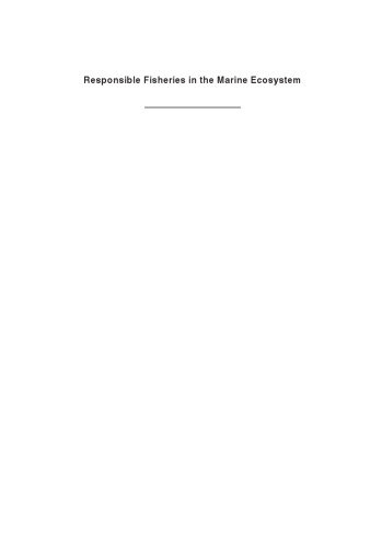 Responsible fisheries in the marine ecosystem