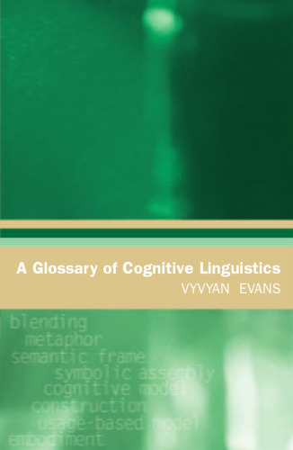 A Glossary of Cognitive Linguistics (Glossaries in Linguistics)