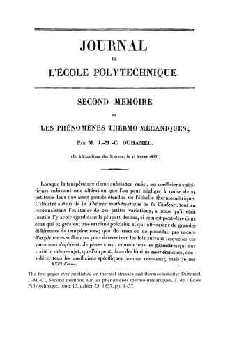 Thermal Stresses -- Advanced Theory and Applications (Solid Mechanics and Its Applications)