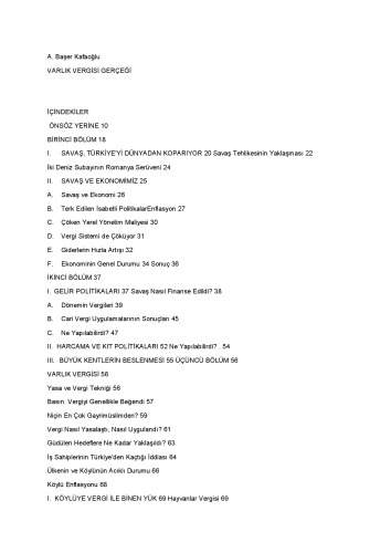 Varlık Vergisi Gerçeği