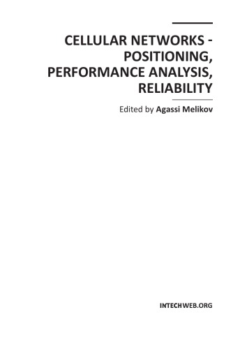 Cellular Networks - Positioning, Performance Analysis, Reliability