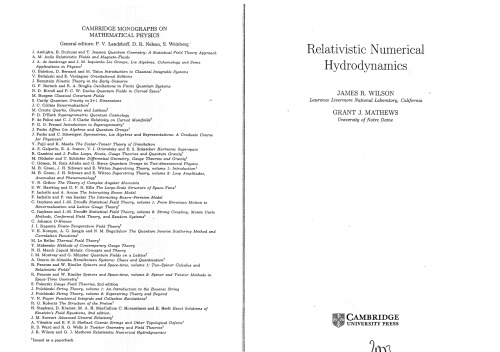 Relativistic Numerical Hydrodynamics