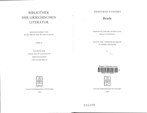 Briefe I.2 (91 Briefe, Register)