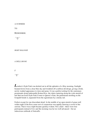 A Summer to Remember