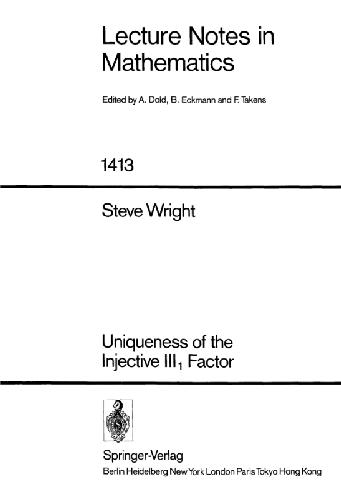 Uniqueness Of The Injective III 1 Factor