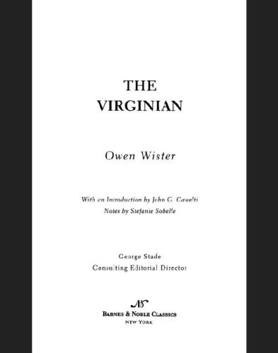 The Virginian (Barnes & Noble Classics)