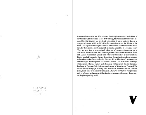 Aesthetics and politics