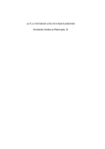 Deflationism: A Use-theoretic Analysis of the Truth-predicate (Stockholm Studies in Philosophy)