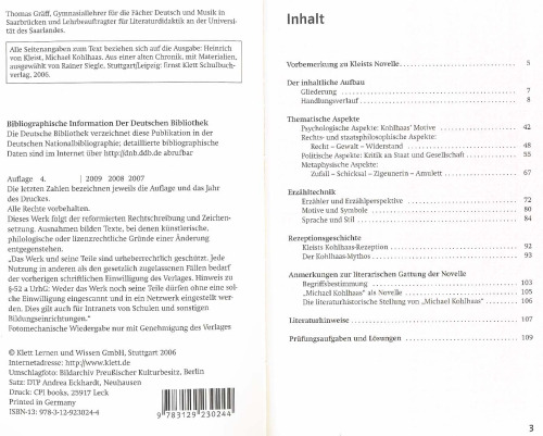 Lektürehilfen Michael Kohlhaas. Ausführliche Inhaltsangabe und Interpretation