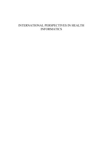 International Perspectives in Health Informatics - Volume 164 Studies in Health Technology and Informatics
