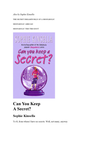 Can You Keep a Secret?