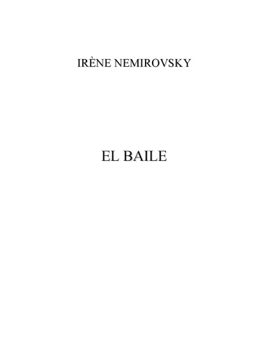 El Baile (Narrativa)