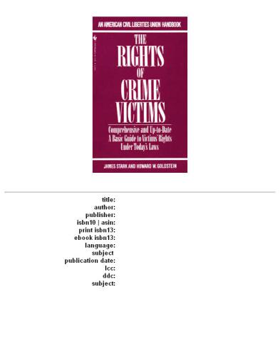 The rights of crime victims