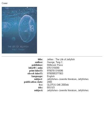 Jellies: the life of jellyfish