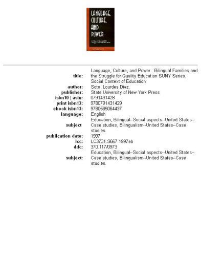 Language, culture, and power: bilingual families and the struggle for quality education