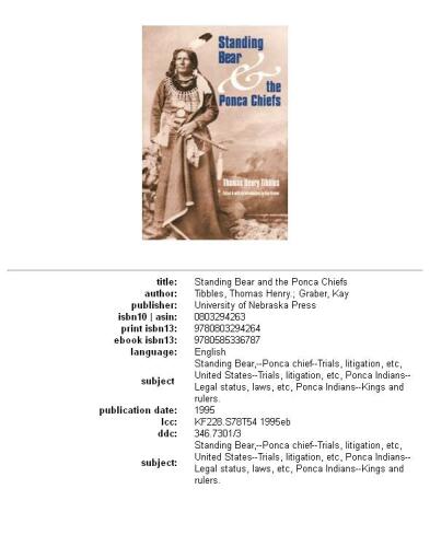 Standing Bear and the Ponca chiefs