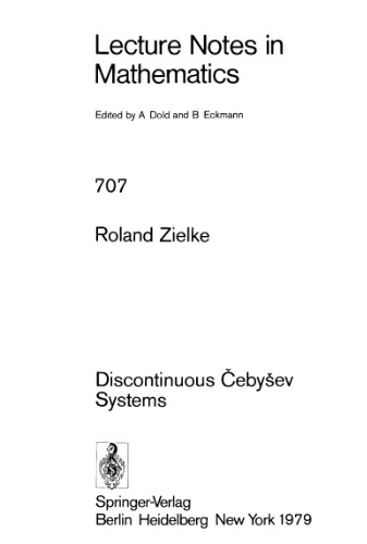 Discontinuous Čebyšev Systems