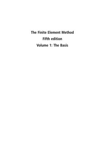 Finite Element Method: Volume 3