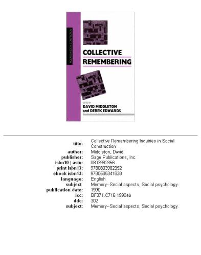 Collective remembering