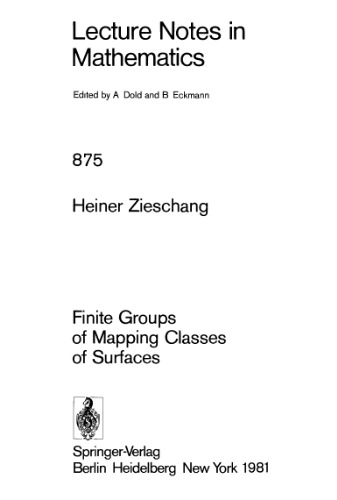 Finite Groups of Mapping Classes of Surfaces