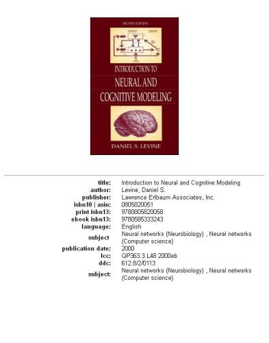 Introduction to neural and cognitive modeling