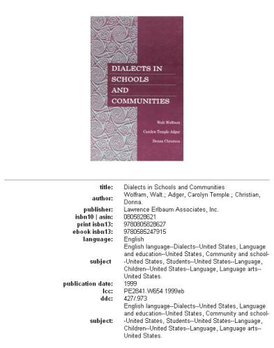 Dialects in schools and communities