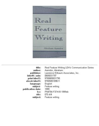 Real feature writing