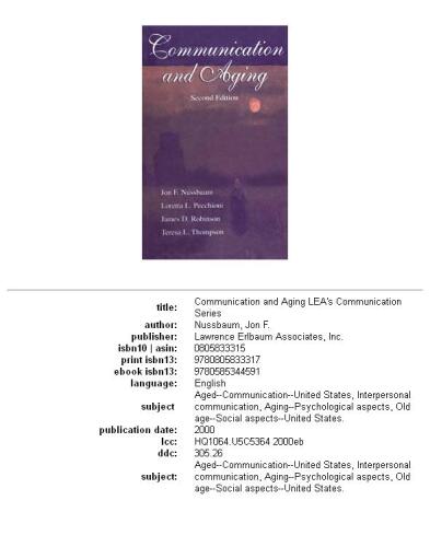 Communication and aging