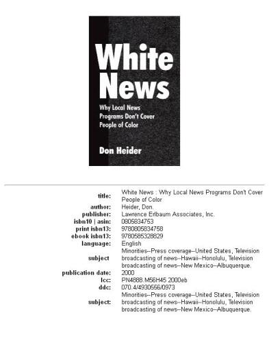 White news: why local news programs don't cover people of color