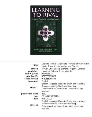 Learning to rival: a literate practice for intercultural inquiry