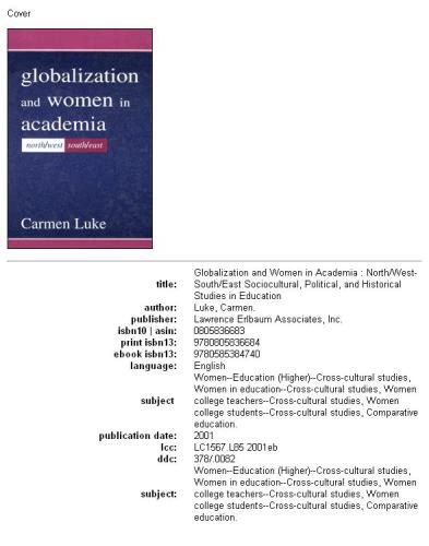 Globalization and women in academia: North West-South East