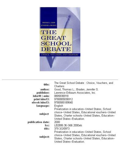 The great school debate: choice, vouchers, and charters
