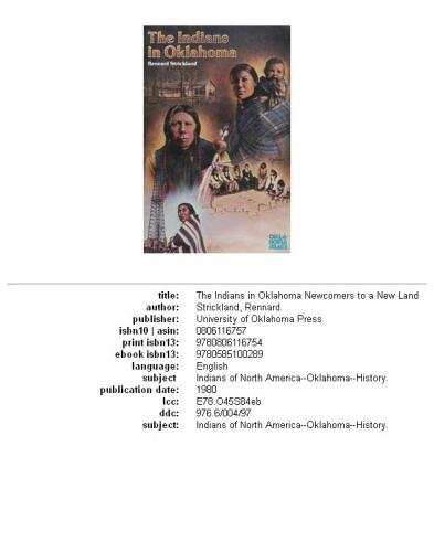 The Indians in Oklahoma