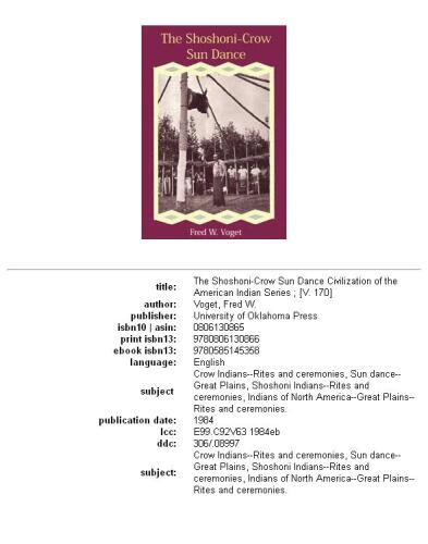 The Shoshoni-Crow Sun Dance