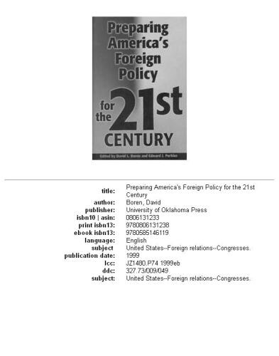 Preparing America's foreign policy for the 21st century