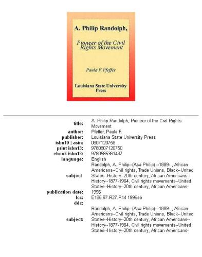 A. Philip Randolph, pioneer of the civil rights movement