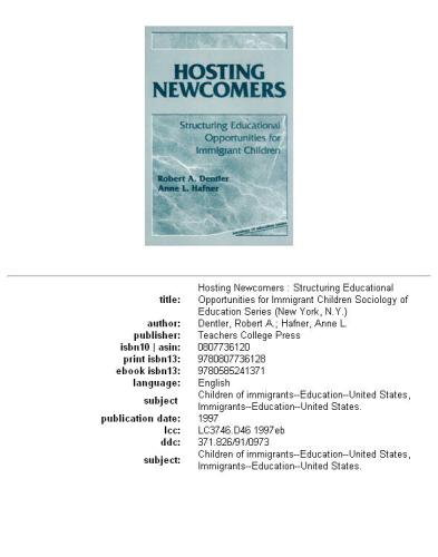 Hosting newcomers: structuring educational opportunities for immigrant children