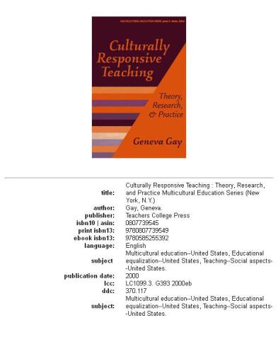 Culturally responsive teaching: theory, research, and practice