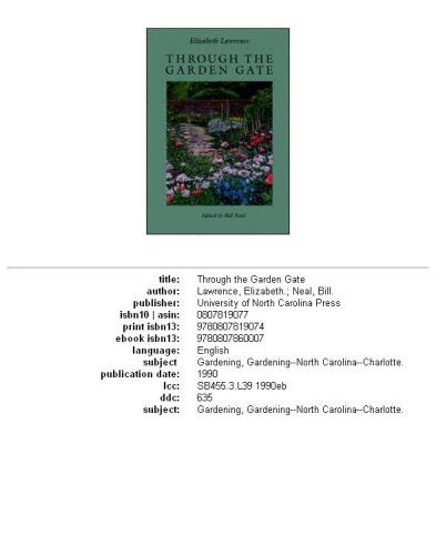 Through the garden gate