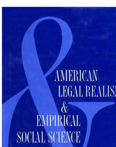 American legal realism and empirical social science