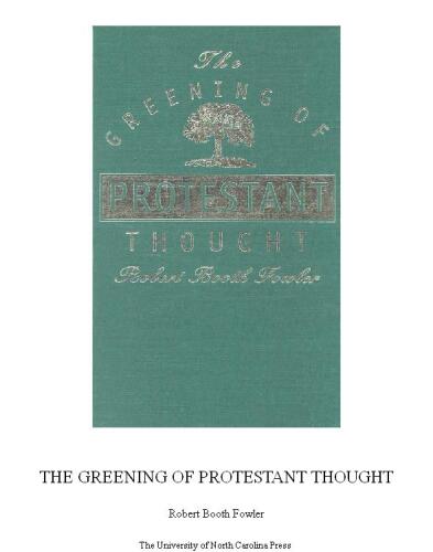 The greening of Protestant thought