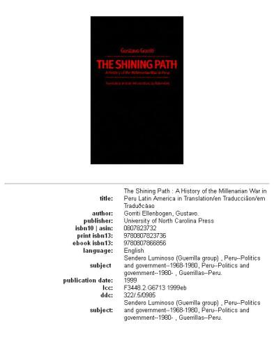 Sendero: historia de la guerra milenaria en el Perú